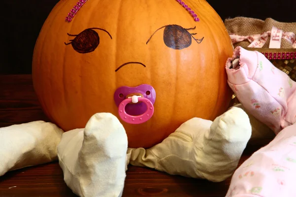 stock image Pumpkin Baby Closeup