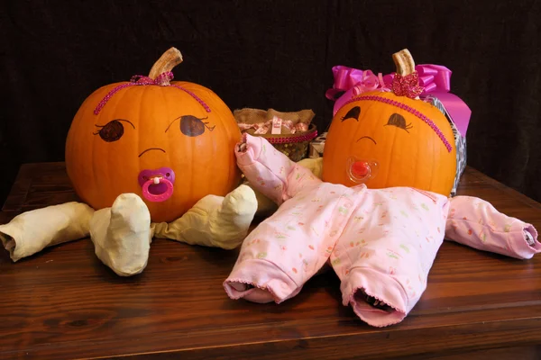 Balkabağı bebek onesies geniş açılı