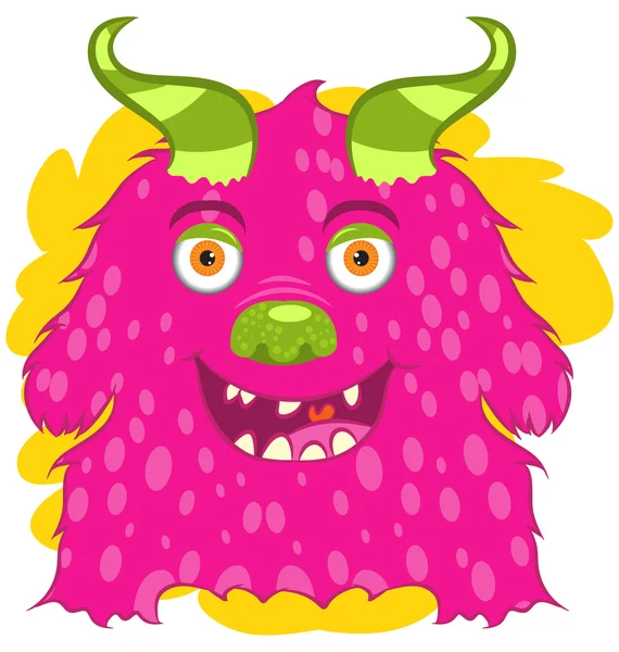 Illustratie vector van schattige kleine monster — Stockvector