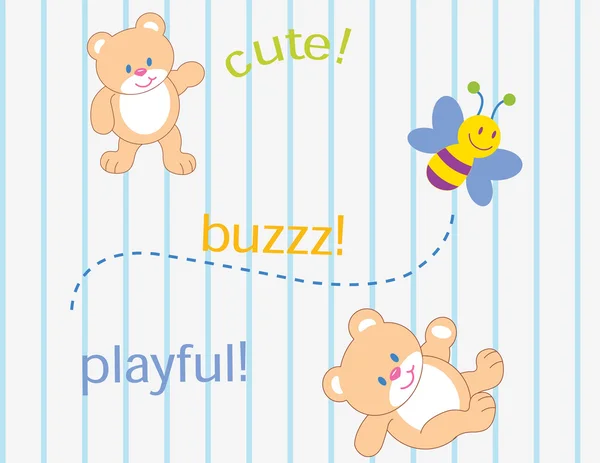 Illustration vector of teddy bear cute — Stock Vector