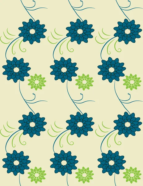 Ілюстрація вектор або безшовна весна милий крихітний старовинний квітковий, квітковий візерунок фону . — стоковий вектор