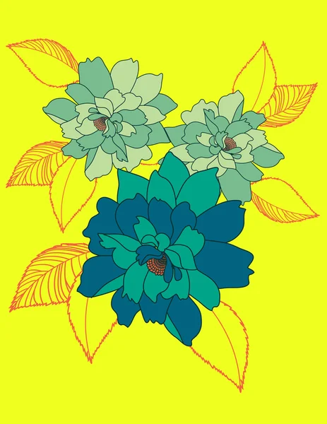 Illustration Vektor oder nahtlose Frühling niedlich winzige Vintage-Blumen, Blumenmuster Hintergrund. — Stockvektor