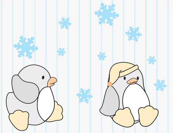 Ensemble de Noël. Mignon bonhomme de neige drôle. Carte d'hiver . — Image vectorielle
