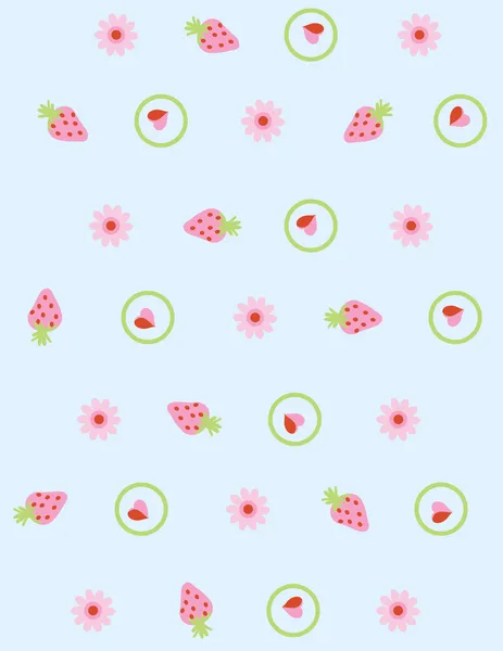 Illustration vektor eller sömlös våren söt liten vintage blommig, blomma mönster bakgrund. — Stock vektor
