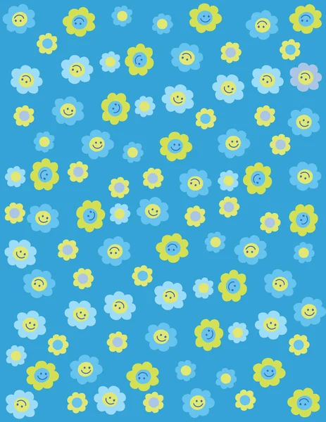 Vector de ilustración o primavera inconsútil lindo pequeño vintage floral, fondo de patrón de flores . — Archivo Imágenes Vectoriales