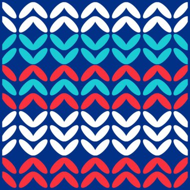 Meksika çiçek deseninde vektör tasarımı mavi renkte ve sürekli silahlı