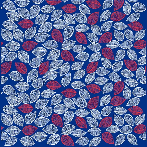 Conception Vectorielle Motif Style Floral Mexicain Avec Des Couleurs Bleu — Image vectorielle