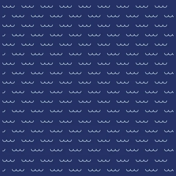 蓝色斜纹棉布风格的图解图案部落设计 — 图库矢量图片