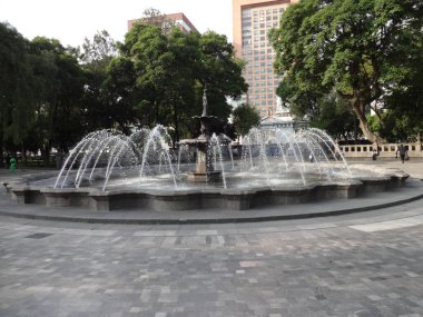 Mexico City, CDMX, Mexico, Out 11, 07, 2022, Alameda Central Park Çeşmesi