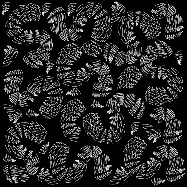 Узоры Тканей Эскизах Абстрактном Дизайне Мода Черным Фоном — стоковый вектор