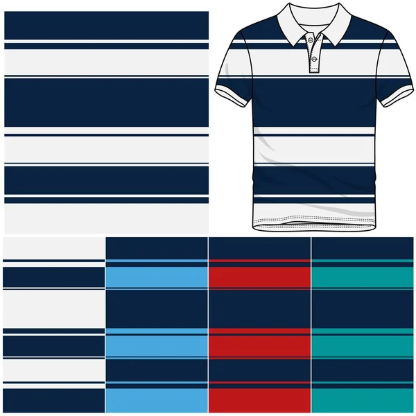 Modèle Modèle Shirt Polo Pour Maillot Football Kit Football Golf — Image vectorielle