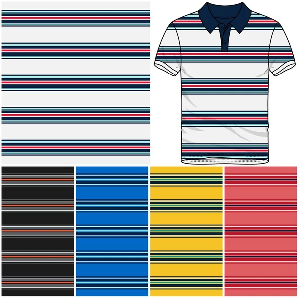 Design Modelo Mockup Camiseta Pólo Para Camisa Futebol Kit Futebol — Vetor de Stock