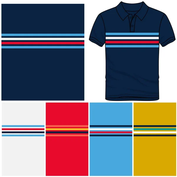 Polo Shirt Makieta Szablon Projektu Dla Koszulki Piłkarskiej Zestaw Piłki — Wektor stockowy