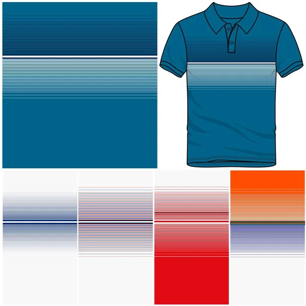 Polo Camiseta Maqueta Diseño Plantilla Para Camiseta Fútbol Kit Fútbol — Archivo Imágenes Vectoriales