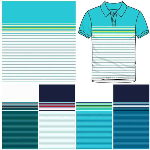足球球衣 足球套件 高尔夫球 运动服的Polo T恤衫造型模板设计 — 图库矢量图片