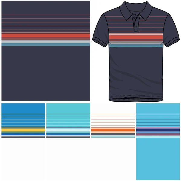 Polo Camiseta Maqueta Diseño Plantilla Para Camiseta Fútbol Kit Fútbol — Vector de stock