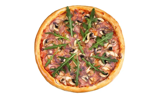 Deliciosa pizza fresca para el menú del restaurante Imagen De Stock