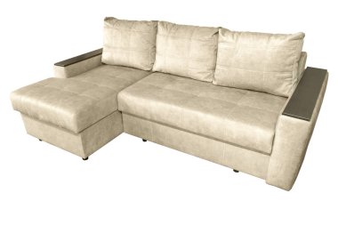 beyaz arka planda modern rahat kanepe izole