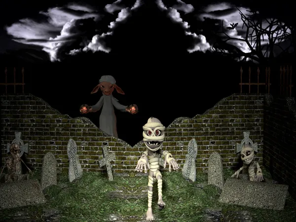 Résurrection des morts la nuit d'Halloween . — Photo