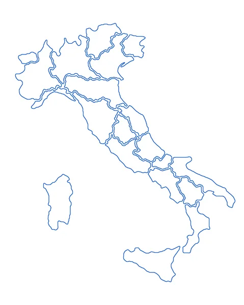 イタリアの地図 — ストック写真
