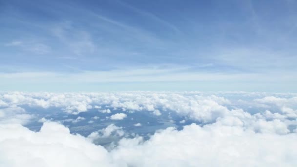 Un mar de nubes — Vídeo de stock