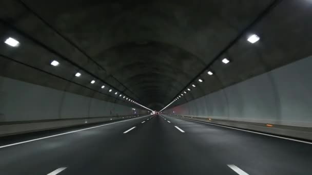 Tunnel drive — Stock Video