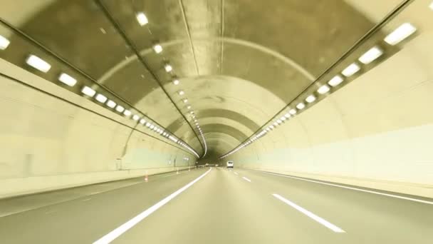 Azionamento tunnel — Video Stock