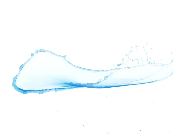 Rozprysk wody izolowany na białym tle — Zdjęcie stockowe