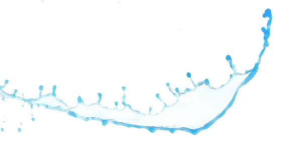 白い背景に隔離された水のスプラッシュ — ストック写真