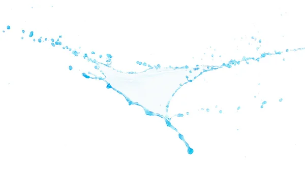 Всплеск воды изолирован на белом фоне — стоковое фото