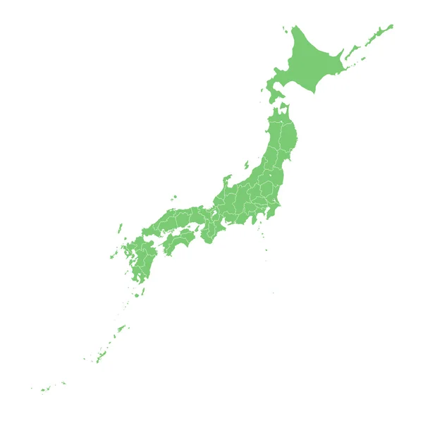 日本地图 — 图库照片