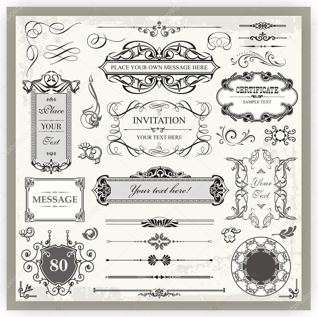 Vintage designs — Stock Vector © clipartdesign 21042235