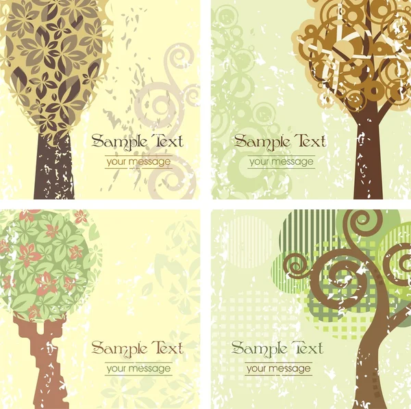 Vintage ağaç arka planlar