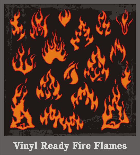 Vinyl Ready Fire Flames