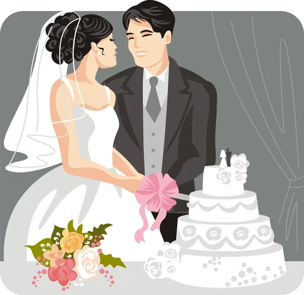 Wedding Vector Illustration — Stock Vector