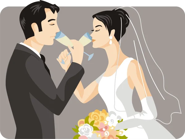 Wedding Vector Illustration — Stock Vector