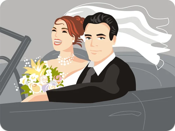 Ilustração do vetor do casamento — Vetor de Stock