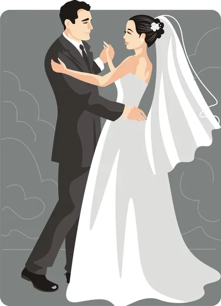 Bruiloft vectorillustratie — Stockvector