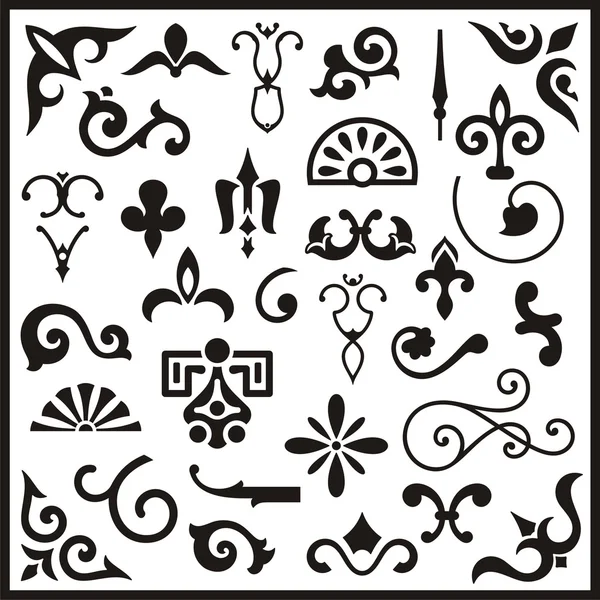 süs tasarım öğeleri, vektör serisi
