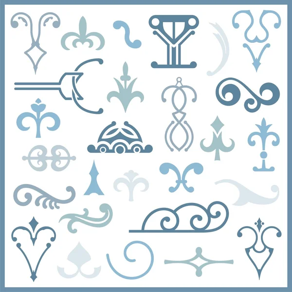 Ornamental design elements, vector series — Stock Vector