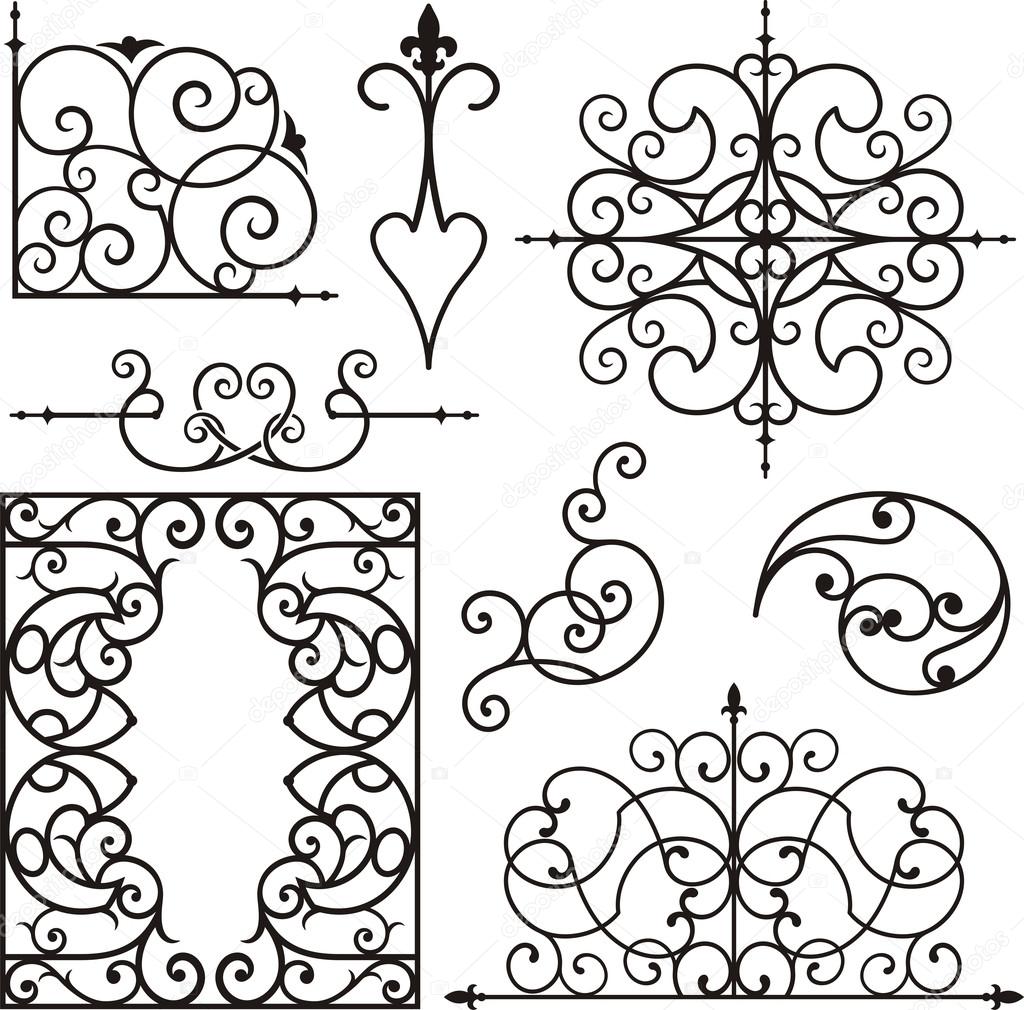 A set of 8 exquisitive and very clean ornamental designs.