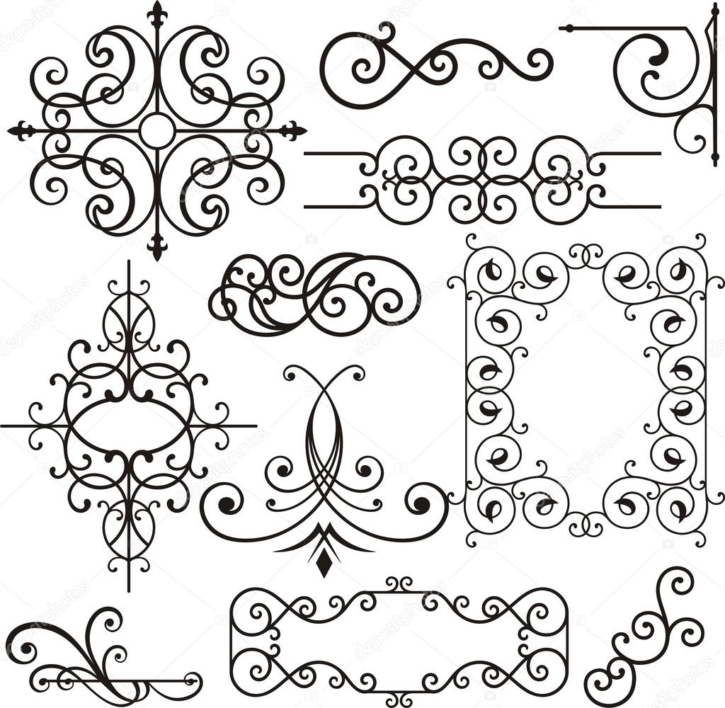 A set of 11 exquisitive and very clean ornamental designs.