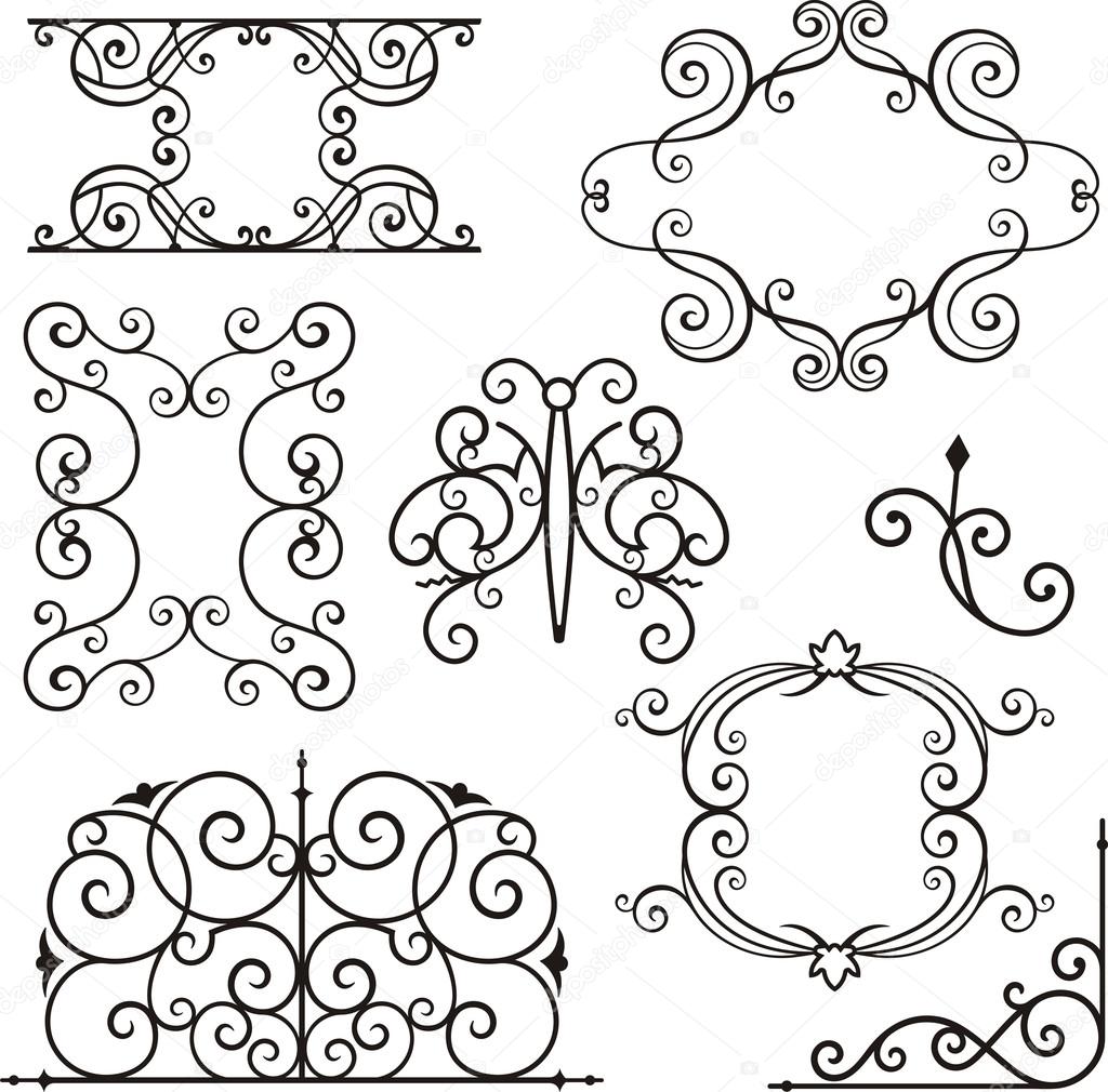 A set of 8 exquisitive and very clean ornamental designs.