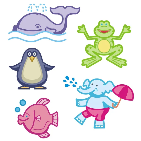 Baby icons series. Animals. — Stock Vector