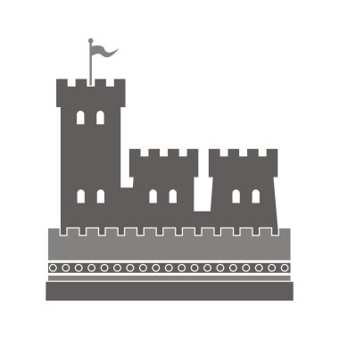Vector illustration of a historical building. clipart