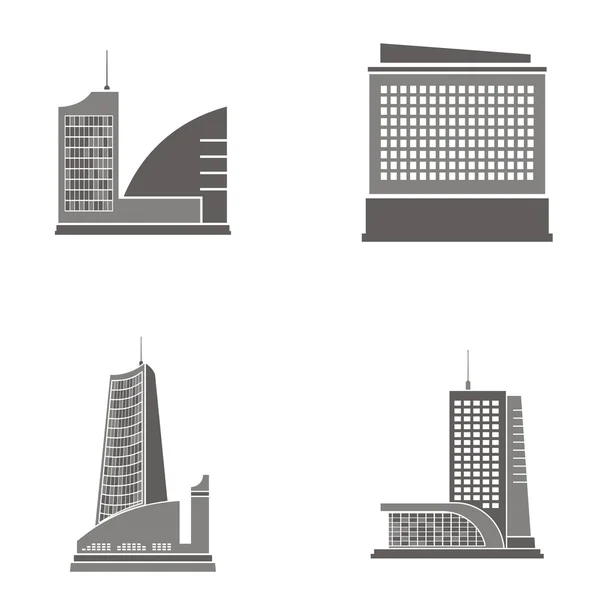 Vector illustrations of skyscrapers. — Stock Vector