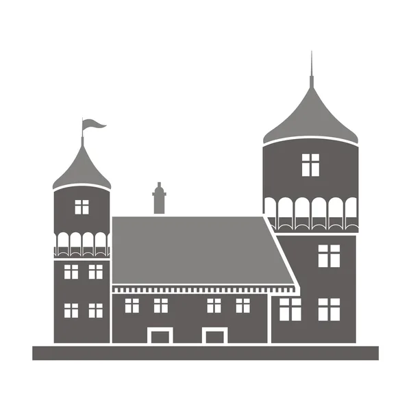 Illustration vectorielle d'un bâtiment historique. — Image vectorielle