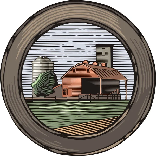 Landleben und Landwirtschaft lizenzfreie Stockillustrationen