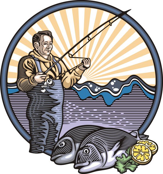 Fisherman Illustration