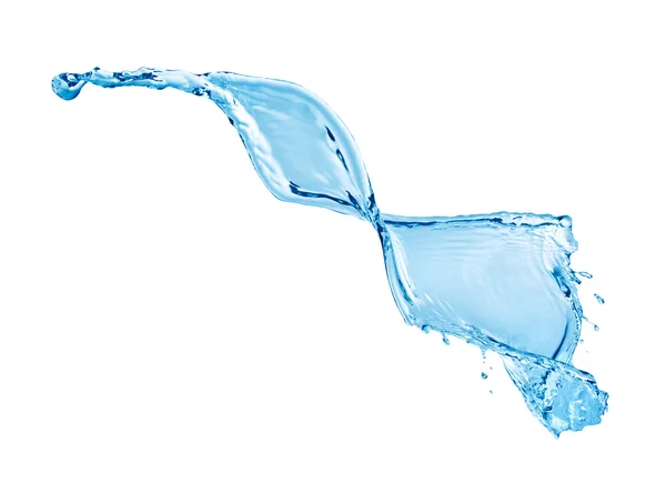Salpicaduras de agua azul — Foto de Stock
